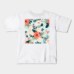 Wedding Flowers Pattern 4 Kids T-Shirt